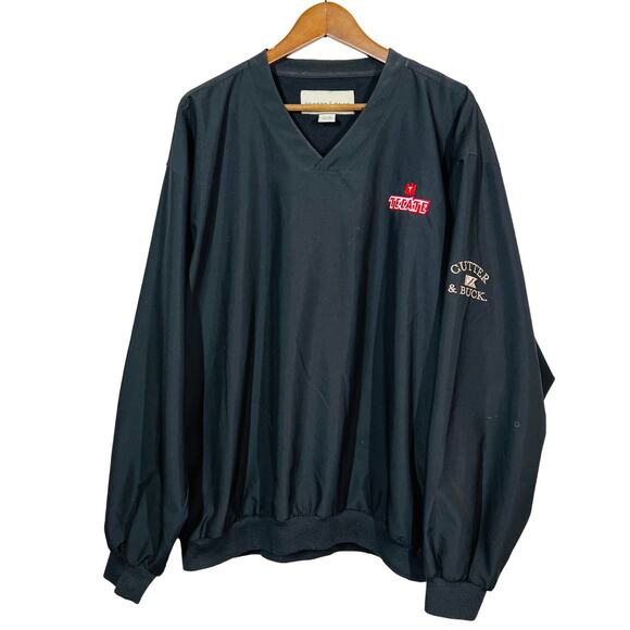 Cutter & Buck Tecate Branded Pullover V Neck Sweatshirt Jumper Long Sleeve - XL - Picture 1 of 6